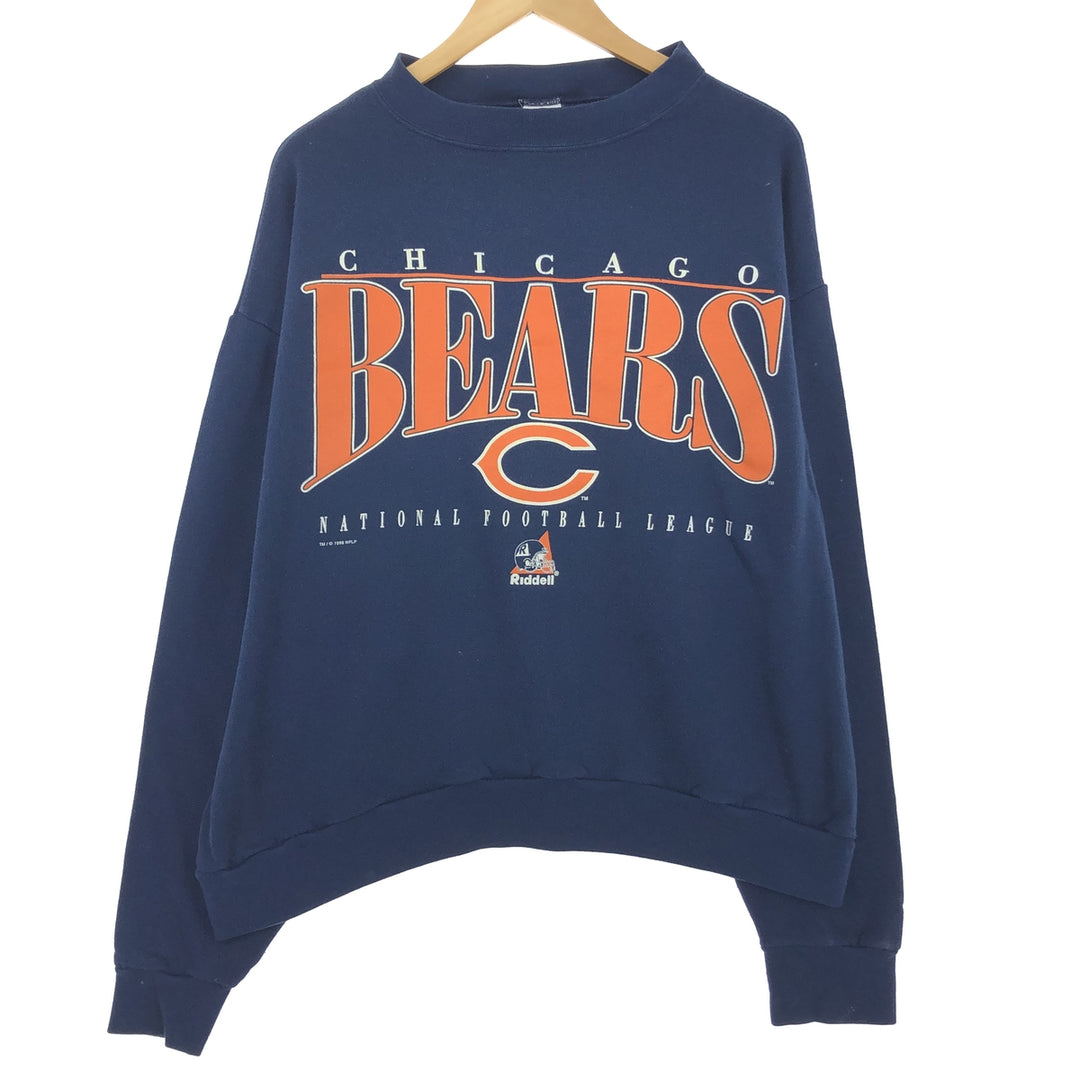 90'S RIDDELL NFL CHICAGO BEARS Chicago Bears Printed Sweatshirt Sweatshirt Men's XXL Vintage /eaa438898