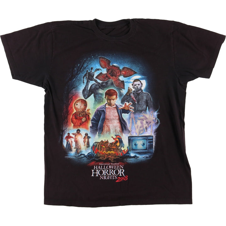 STRANGER THINGS Stranger Things Universal Studios Halloween Horror Nights 2018 Movie T-shirt Men's M /eaa438953