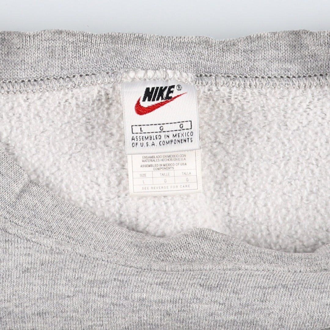 90'S Nike One Point Logo Sweatshirt Trainer Men's L Size Vintage / eaa439013