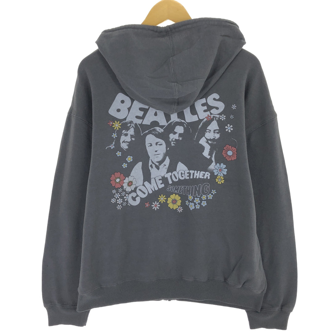 THE BEATLES Beatles back print band sweat full zip hoodie men's XL equivalent /eaa439043