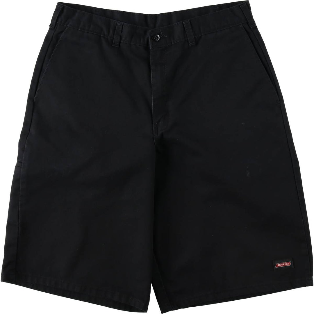 Dickies Work Shorts, Half Pants, Men's, W32 equivalent polyester black type Vintage Second Hand