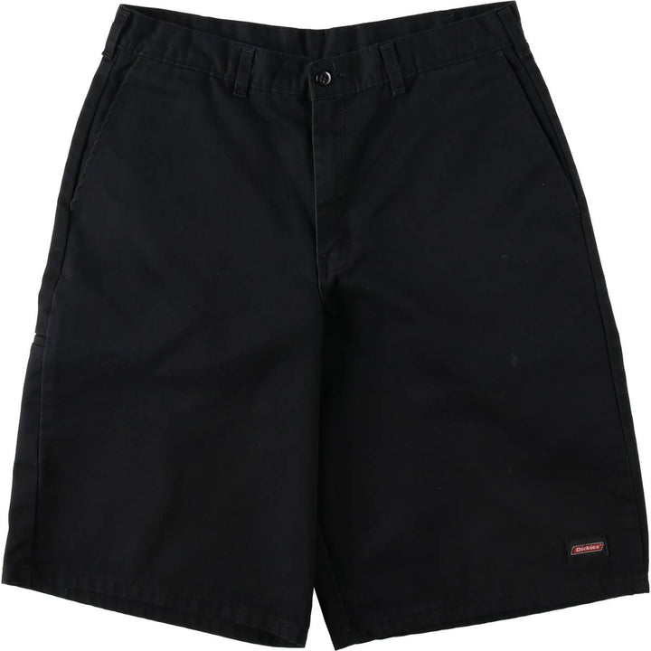 Dickies Work Shorts, Half Pants, Men's, W32 equivalent polyester black type Vintage Second Hand