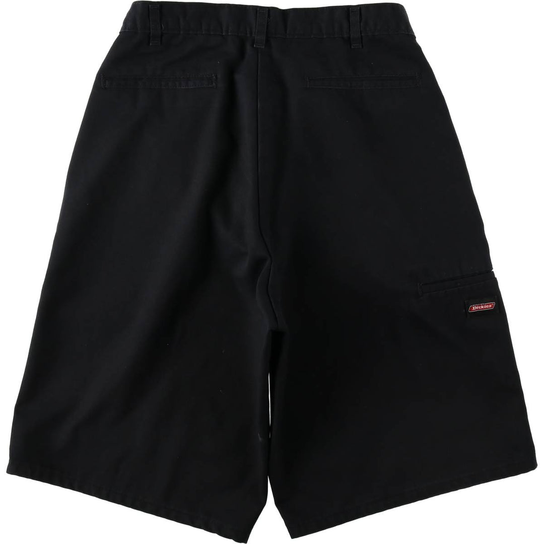 Dickies Work Shorts, Half Pants, Men's, W32 equivalent polyester black type Vintage Second Hand