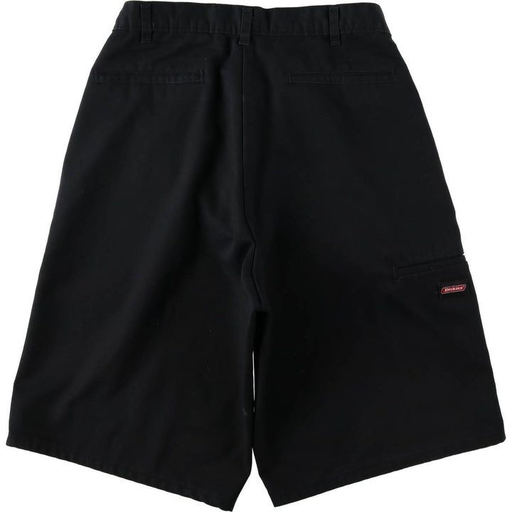 Dickies Work Shorts, Half Pants, Men's, W32 equivalent polyester black type Vintage Second Hand
