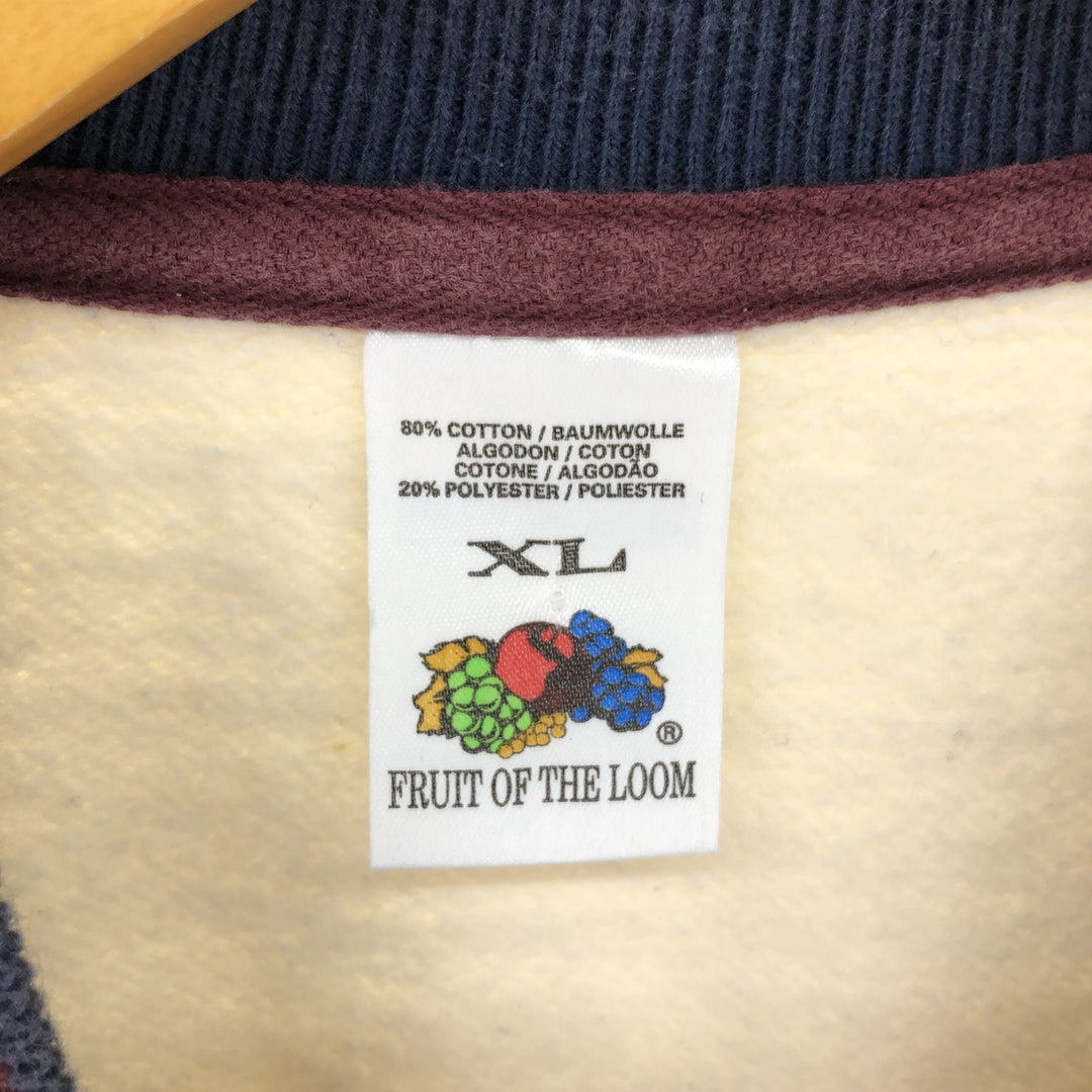 90'S Fruit of the Loom plain blank sweatshirt, sweatshirt, men's XL size, vintage /eaa439268