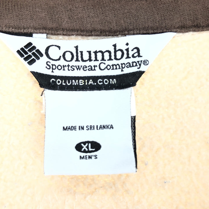 00s~ Columbia Half Zip Sweatshirt Trainer Men's XL /eaa439275