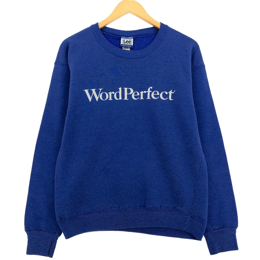 90'S Lee WordPerfect Advertising Sweatshirt, Made in USA, Men's L size, Vintage /eaa439366