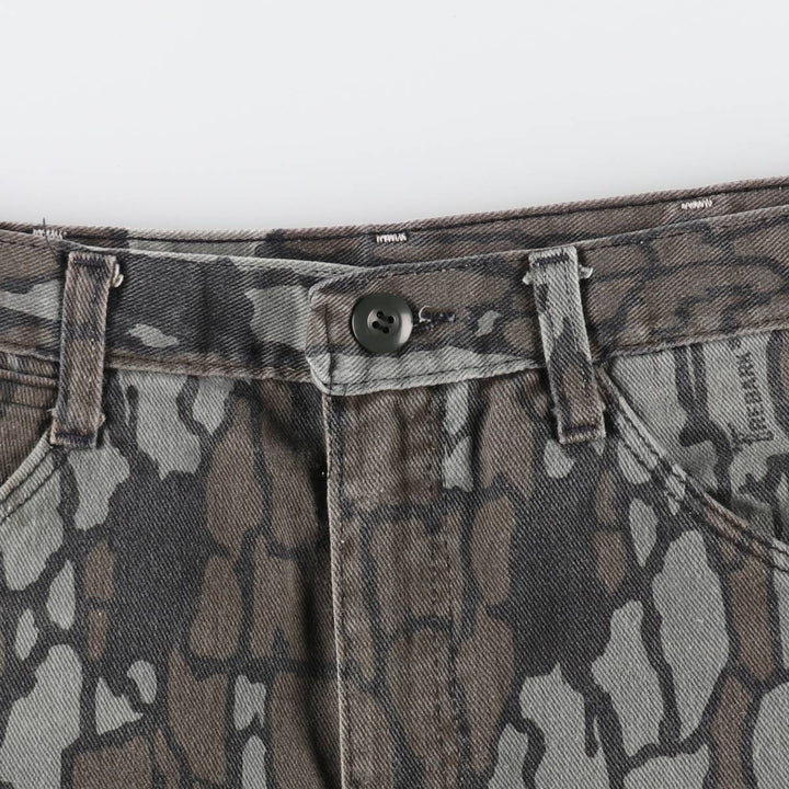 70s~80'S Pointer Camouflage Pattern Tree Bark Camo Wide Pants Made in USA Men's W33 Vintage /eaa439504