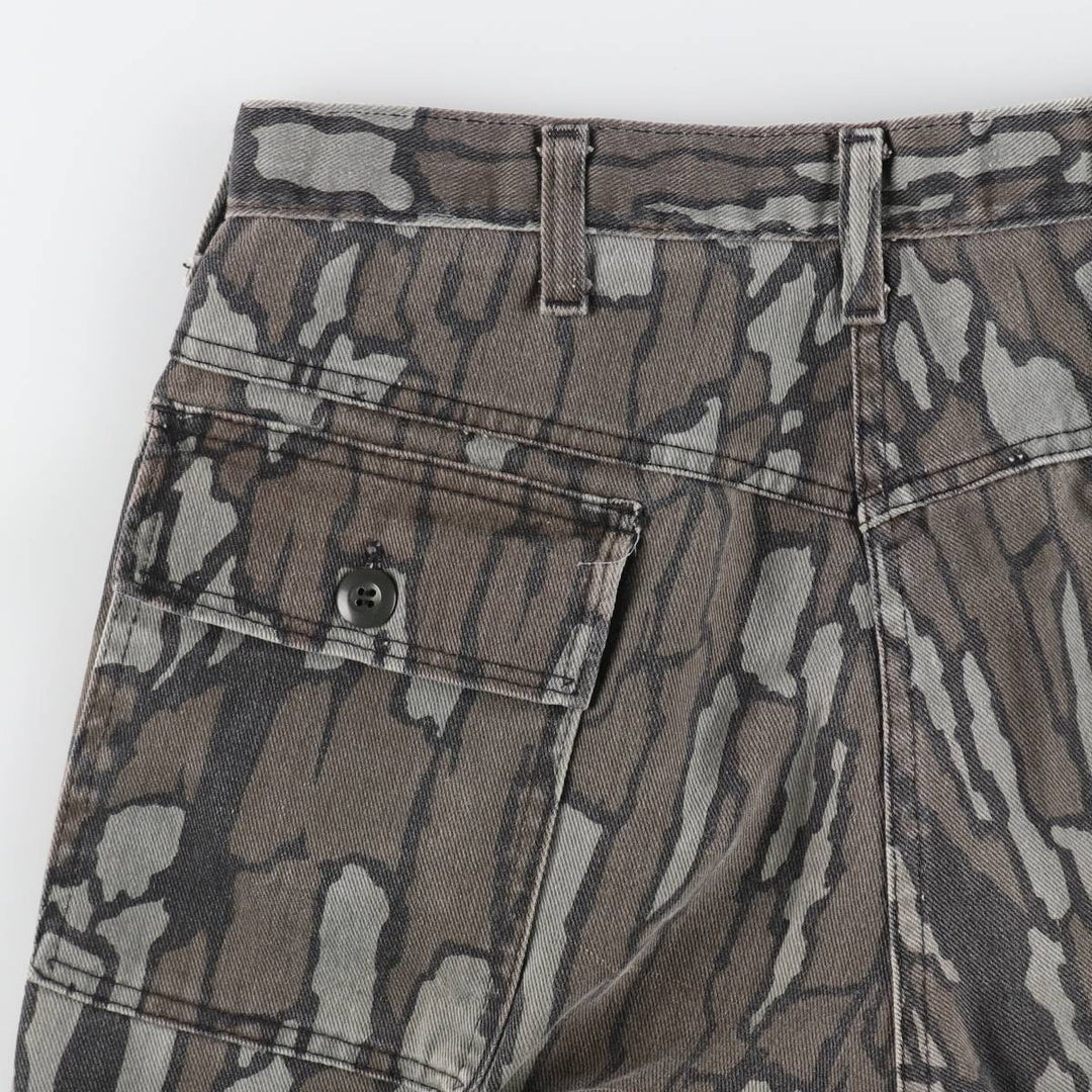 70s~80'S Pointer Camouflage Pattern Tree Bark Camo Wide Pants Made in USA Men's W33 Vintage /eaa439504