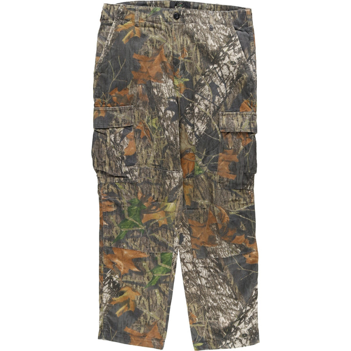 00'S RED HEAD Camouflage Pattern Real Tree Camo Double Knee Cargo Pants Men's W35 equivalent /eaa439511