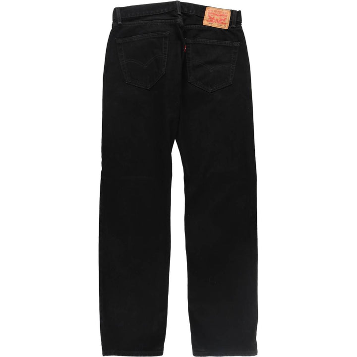 Levi's 505 Black Denim Tapered Denim Pants Men's W32 equivalent / eaa439531