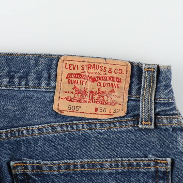 Levi's 505 STRAIGHT FIT tapered denim pants for men, size w37 / eaa439541