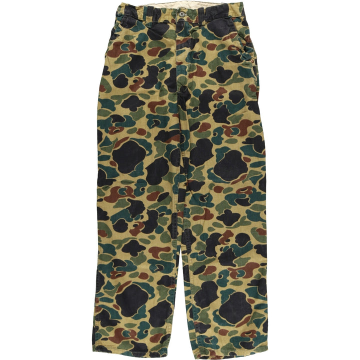 Camouflage pattern Duck Hunter Camo Military Pants Men's W30 equivalent Vintage / eaa439566