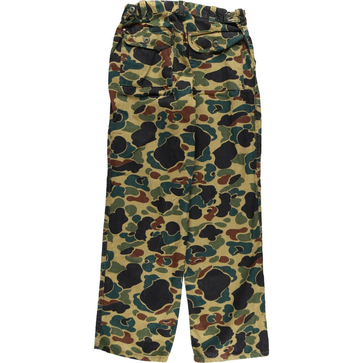 Camouflage pattern Duck Hunter Camo Military Pants Men's W30 equivalent Vintage / eaa439566