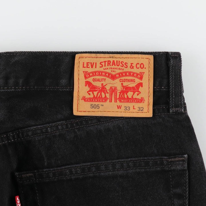 Levi's 505 Black Denim Tapered Denim Pants Men's W34 equivalent / eaa439585