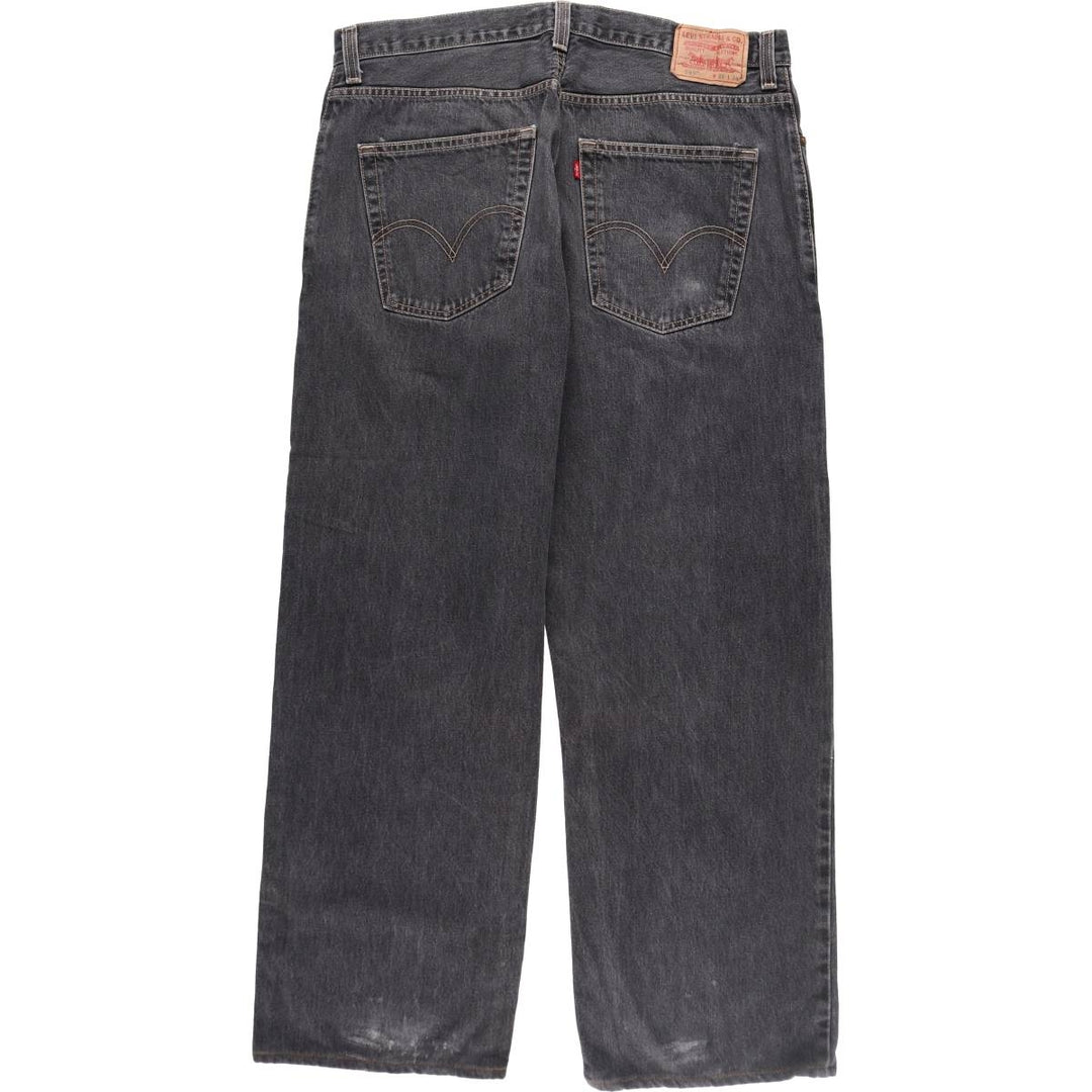 Levi's 569 LOOSE STRAIGHT Black denim straight denim pants for men, size W38 / eaa439591