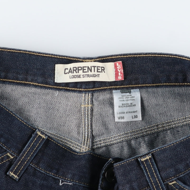 Dark Navy Levi's CARPENTER LOOSE STRAIGHT Denim Painter Pants Men's W37 equivalent / eaa439596