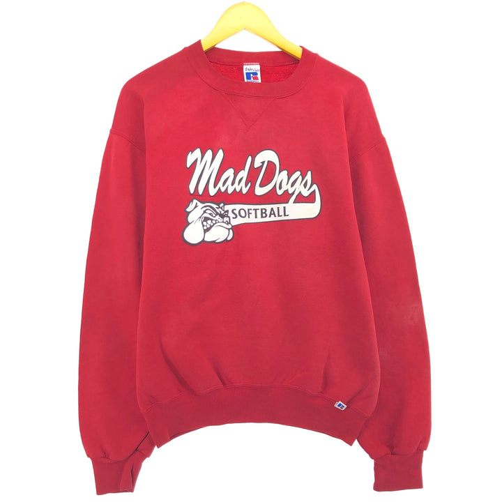 90'S Russell College Character Sweatshirt, Men's M Size Vintage / eaa439604