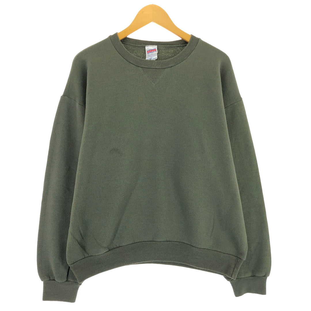 90'S SOFFE plain blank sweatshirt, sweatshirt, made in USA, men's XL equivalent, vintage /eaa439767