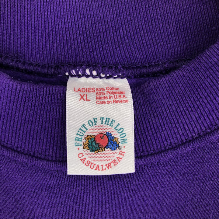 90'S Fruit of the Loom Plain Blank Sweatshirt Trainer Made in USA Men's XL Vintage /eaa439777