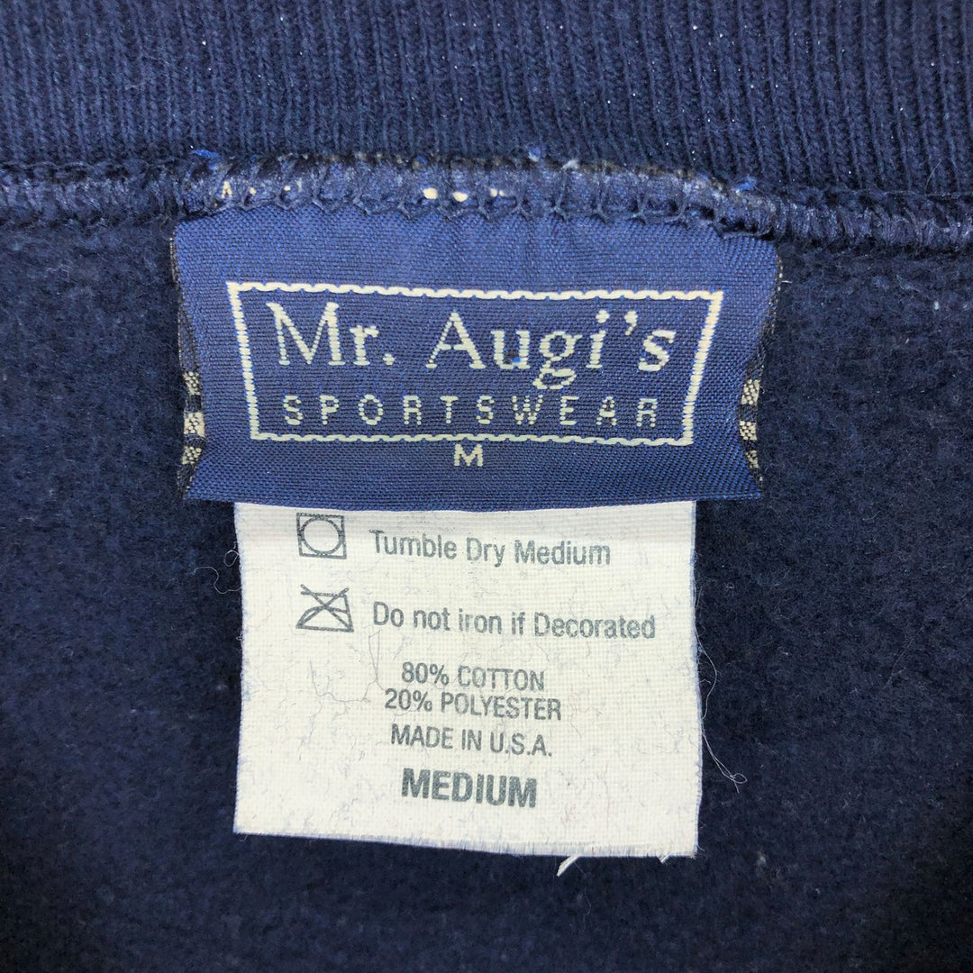 Mr.Augi's College Sweatshirt Trainer Made in USA Men's M size /eaa439798