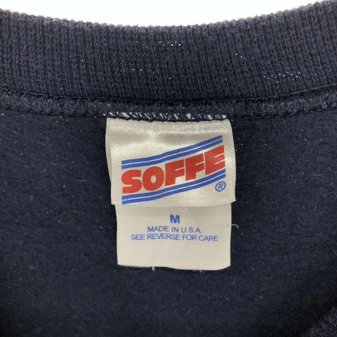 90'S SOFFE USNAVY sweatshirt, made in USA, men's size M, vintage /eaa439821