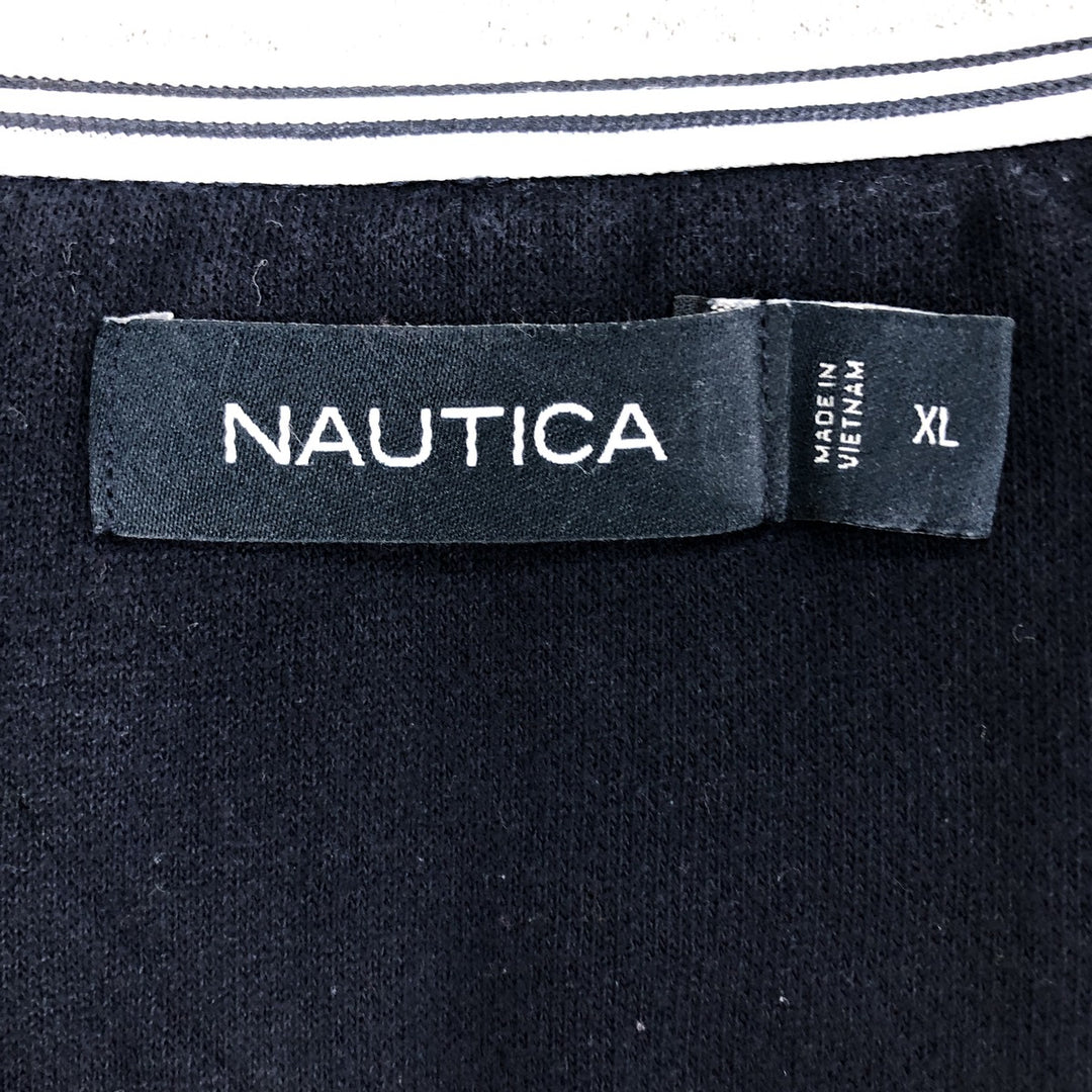 00s~ NAUTICA Half-Zip Sweatshirt Trainer Men's XL /eaa439905