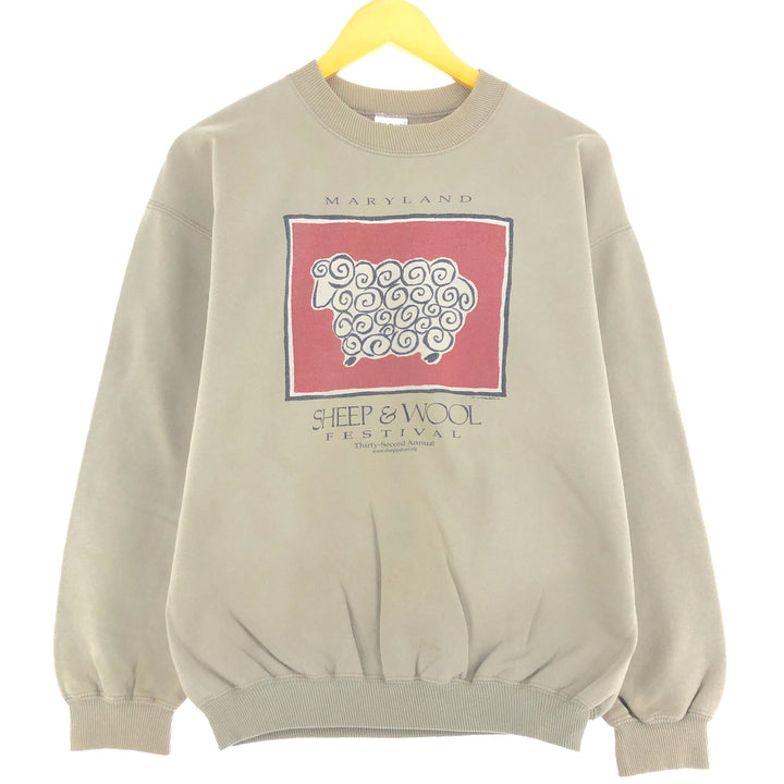 Gildan GILDAN Printed Sweatshirt Trainer Men's M size /eaa439941