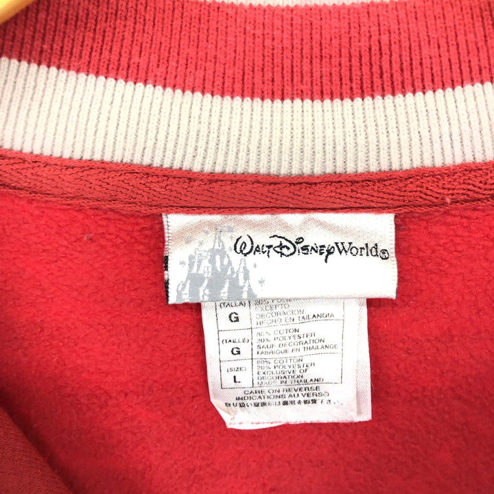 WALT Disney World MICKEY MOUSE Mickey Mouse Half Zip Sweatshirt Trainer Men's L size / eaa439986