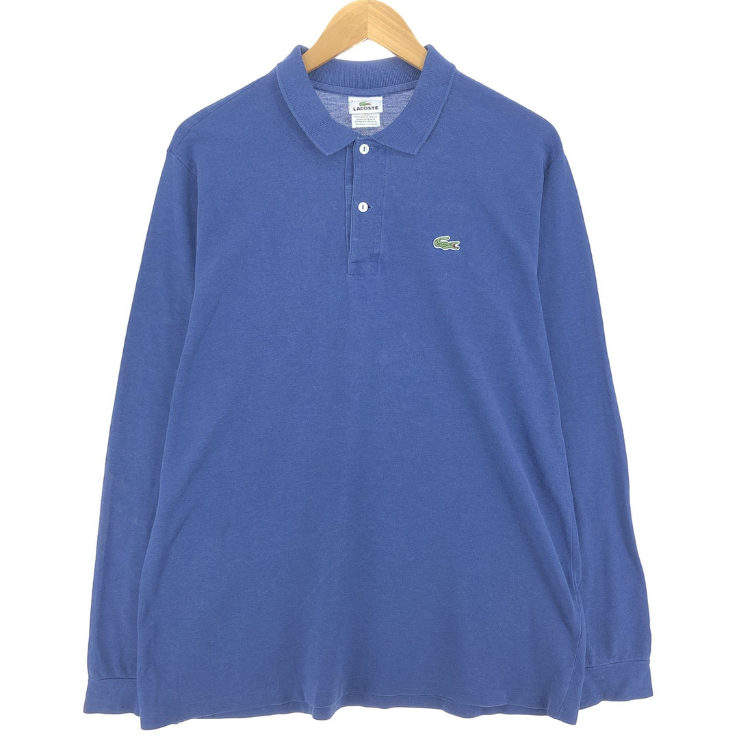 90'S Lacoste LACOSTE French design long sleeve polo shirt made in France size 5 men's L vintage /eaa440025