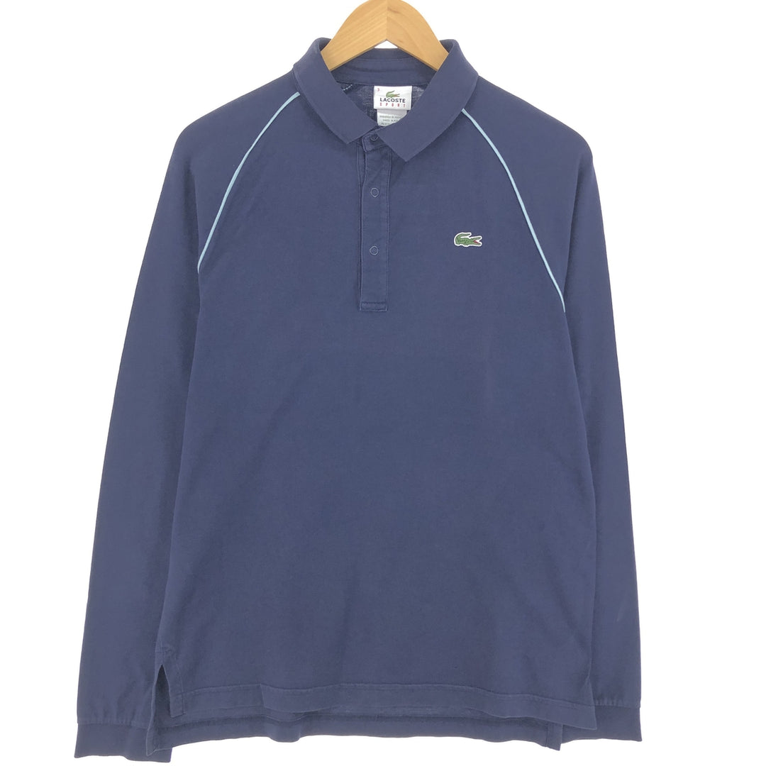 00s~ Lacoste LACOSTE SPORT French design long sleeve polo shirt size 3 Men's S /eaa440026