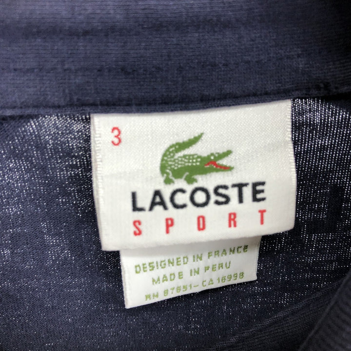 00s~ Lacoste LACOSTE SPORT French design long sleeve polo shirt size 3 Men's S /eaa440026