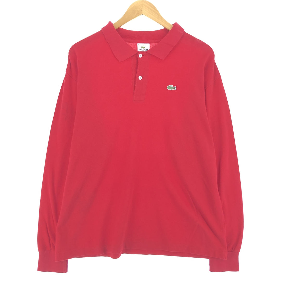 00'S Lacoste LACOSTE French design long sleeve polo shirt size 4 Men's M /eaa440028