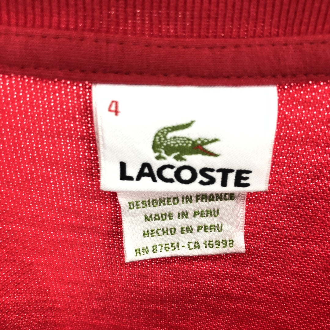 00'S Lacoste LACOSTE French design long sleeve polo shirt size 4 Men's M /eaa440028