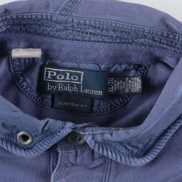 Ralph Lauren POLO by Ralph Lauren CUSTOM FIT long sleeve rugby shirt, men's XL, big pony / eaa440050