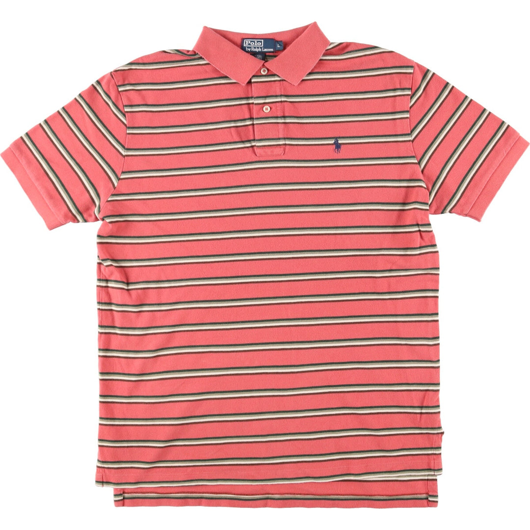 Ralph Lauren POLO by Ralph Lauren short sleeve striped polo shirt men's L /eaa440075