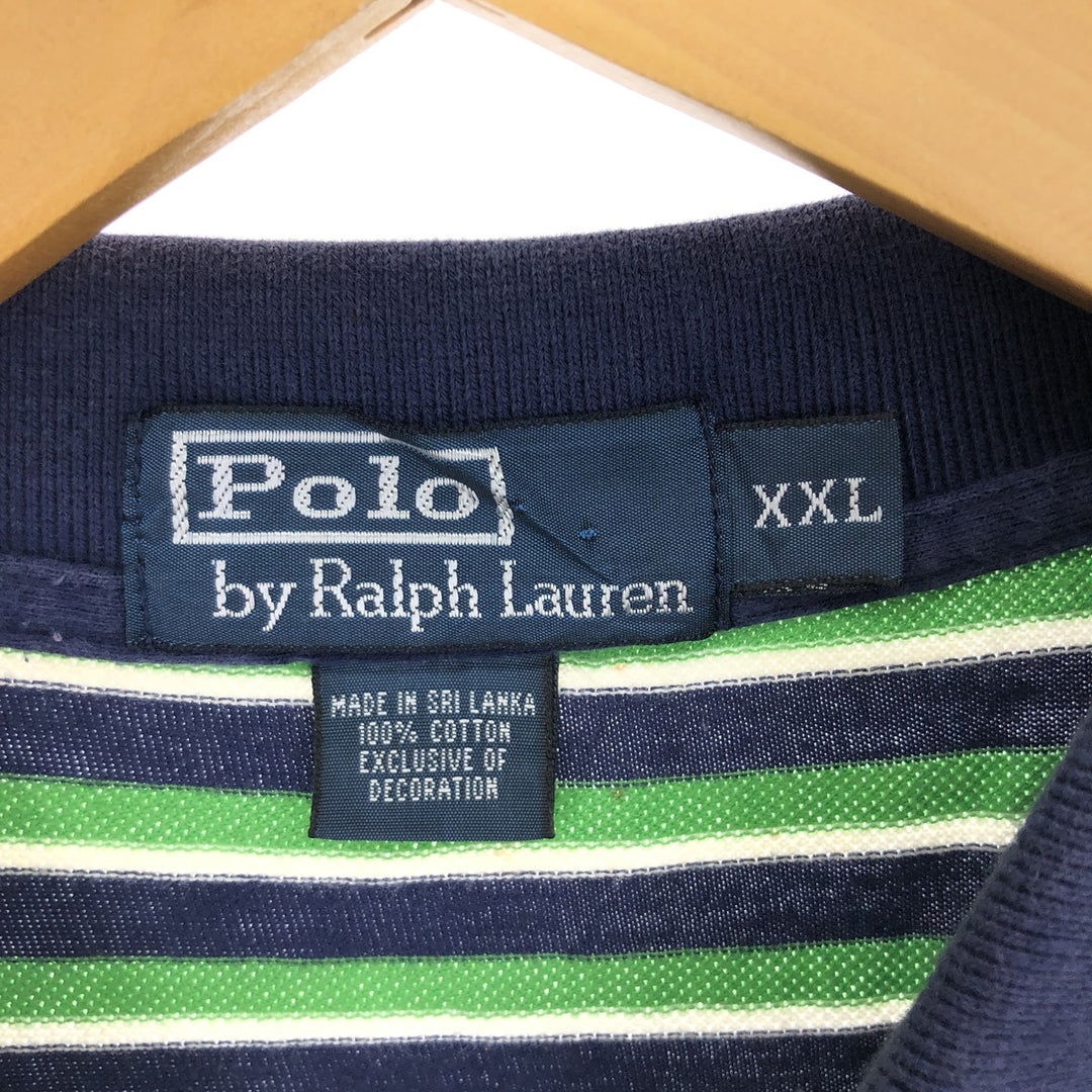 Ralph Lauren POLO by Ralph Lauren short sleeve striped polo shirt men's XXL /eaa440077