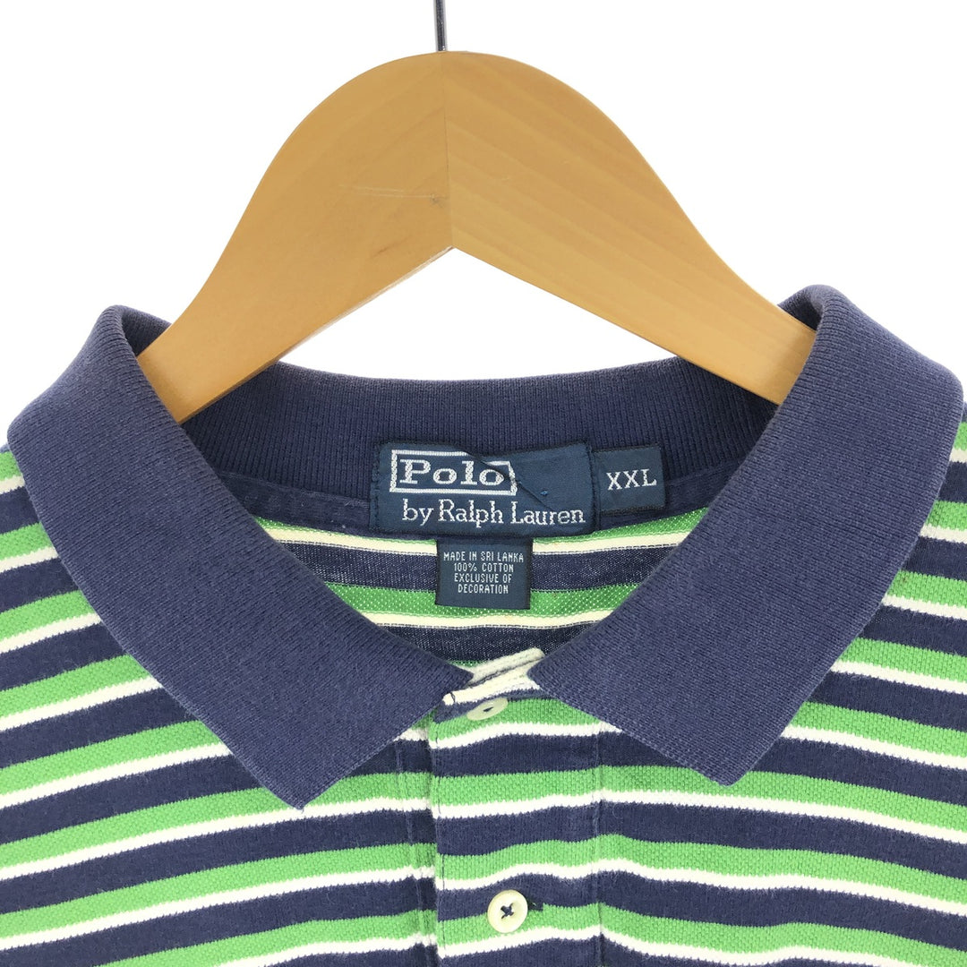 Ralph Lauren POLO by Ralph Lauren short sleeve striped polo shirt men's XXL /eaa440077