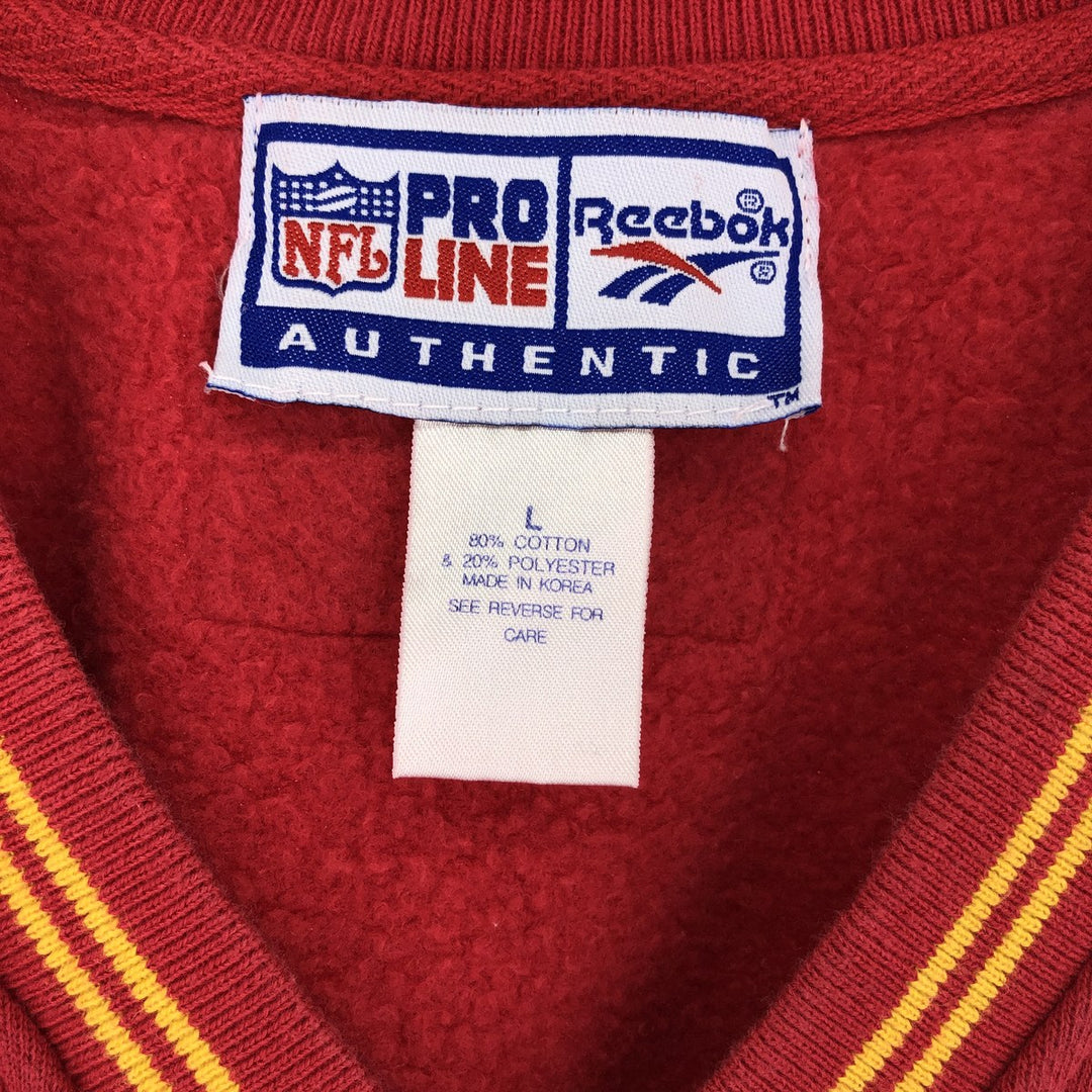 Reebok NFL KANSAS CITY CHIEFS Kansas City Chiefs V-neck sweat vest Men's L /eaa440120