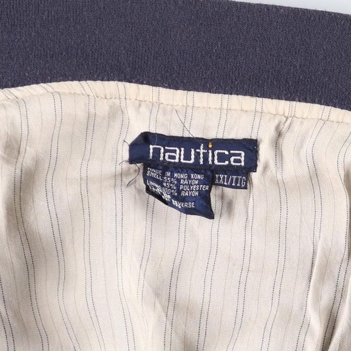 90'S NAUTICA Poly x Rayon Jacket Men's XXL Vintage / eaa440136