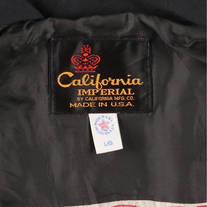 80'S CALIFORNIA MFG.CO. CALIFORNIA IMPERIAL Racing Jacket Made in USA Men's L Vintage /eaa440142