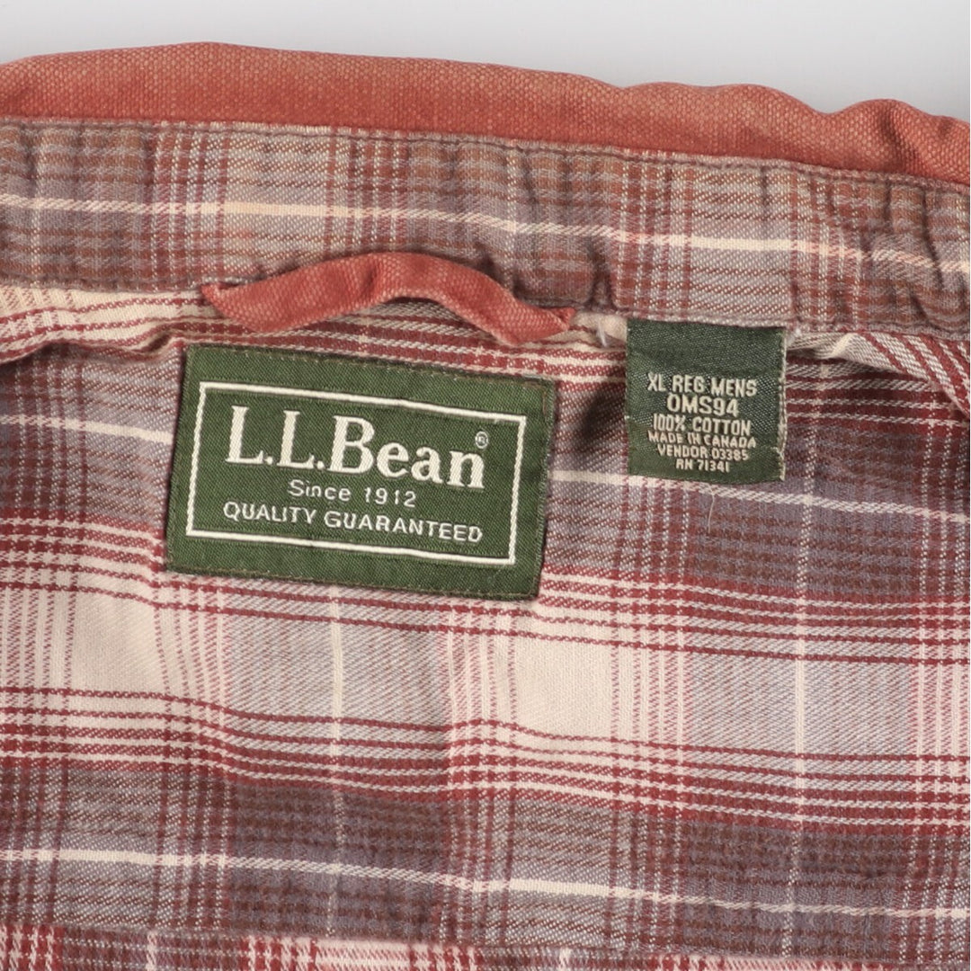 LLBean Duck Work Shirt Jacket Made in Canada Men's XL /eaa440143