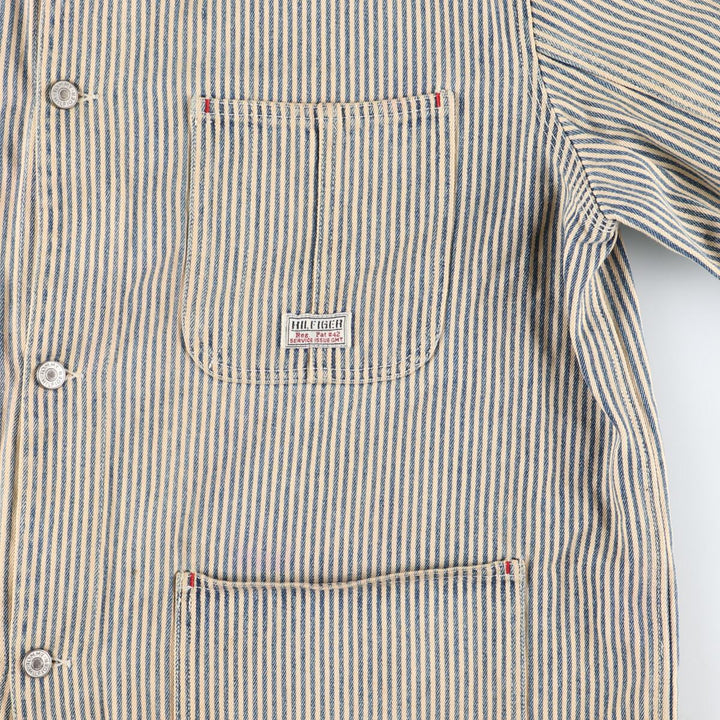 90'S Tommy Hilfiger Hickory Stripe Coverall Men's M Vintage /eaa440169