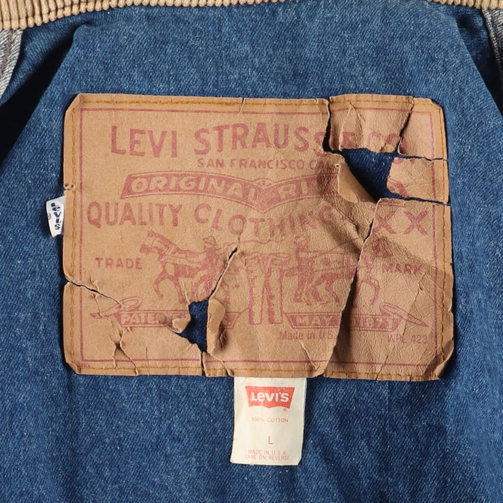 90'S Levi's 75070-8514 Remake Denim Jacket Made in USA Men's L Vintage /eaa440172