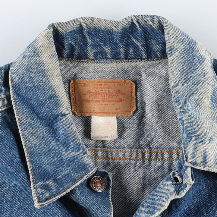 70s~80'S Levi's 70505 0217 denim jacket, denim jacket, made in USA, men's L, vintage /eaa440176