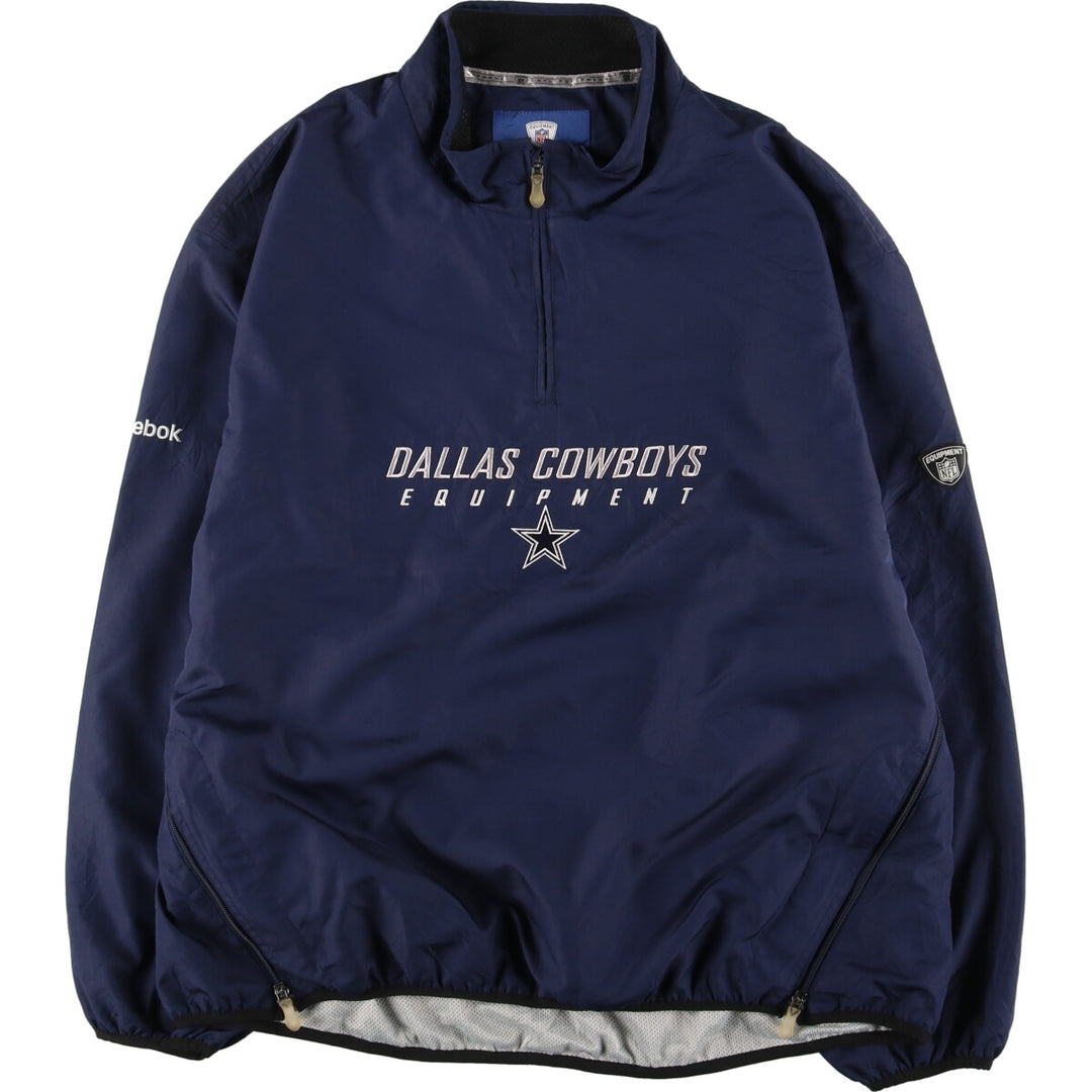 Reebok NFL DALLAS COWBOYS Dallas Cowboys Half Zip Warm Up Pullover Men's XL /eaa440188