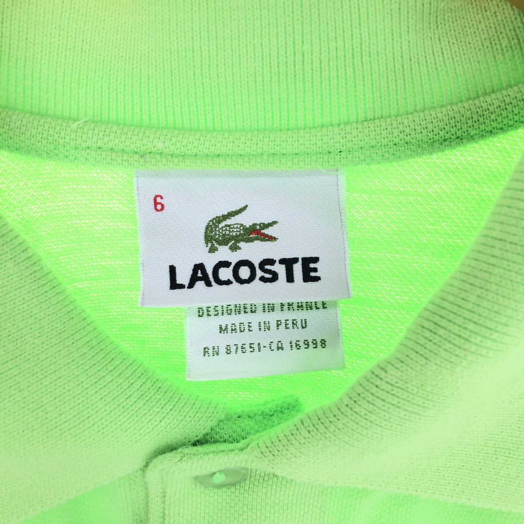 Lacoste LACOSTE Short Sleeve Polo Shirt 6 Men's XL /eaa440251