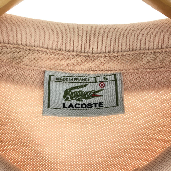 LACOSTE Short Sleeve Polo Shirt Made in France Size 5 Men's L /eaa440256