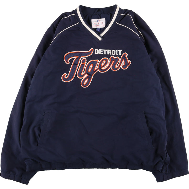 MLB DETROIT TIGERS V-neck warm-up pullover Men's XL /eaa440274