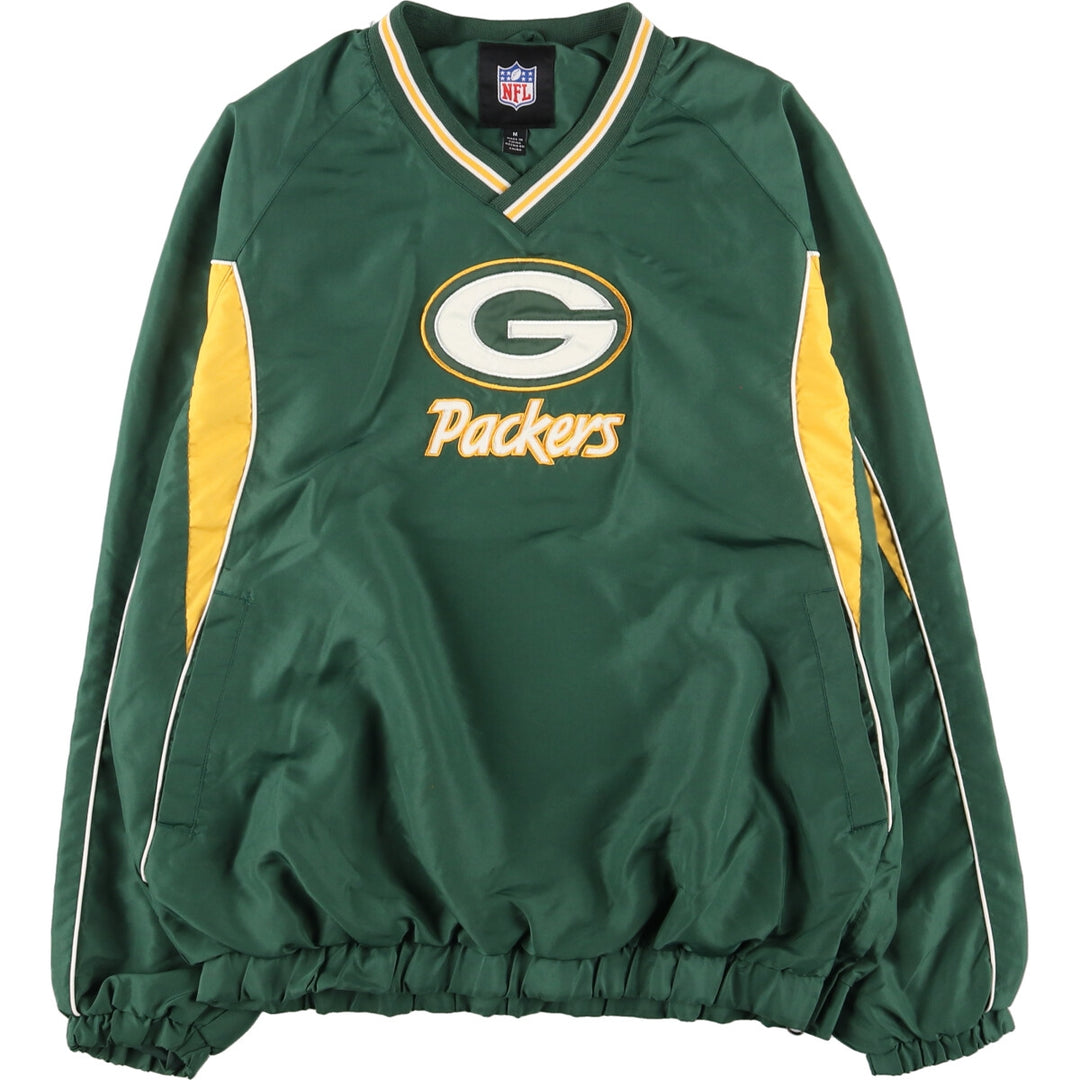 NFL GREEN BAY PACKERS Green Bay Packers V-neck warm-up pullover Men's M /eaa440280